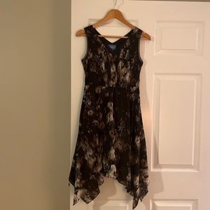 Simply Vera | Vera Wang | Black Abstract Flower Dress